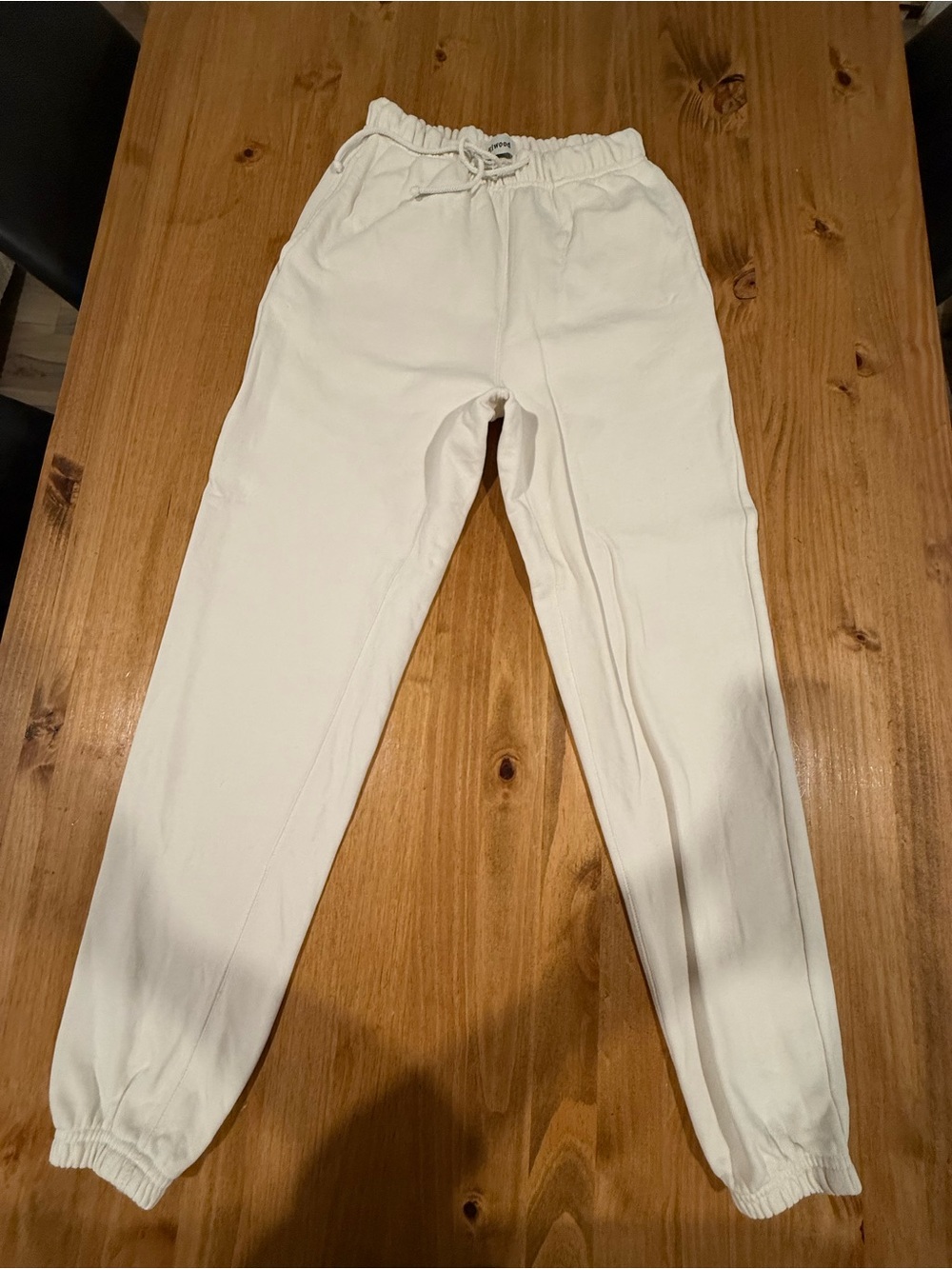 Elwood Drawstring Jogger Pants - White